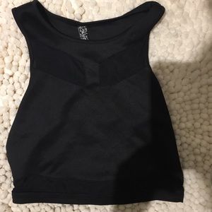 Black crop top